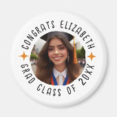 Abschluss-Glückwunsch für benutzerdefinierten Foto Magnet (Vorne)