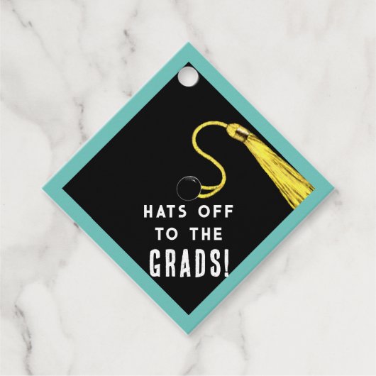 Abschluss Glückwunsch Geschenkanhänger (Vorderseite)