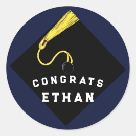 Abschluss Glückwunsch Geschenke Runder Aufkleber