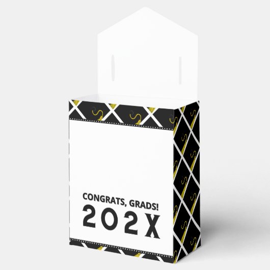 Abschluss Glückwunsch Geschenkschachtel (Geöffnet)