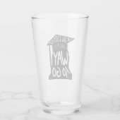 Abschluss Glückwunsch Glas (Rückseite)