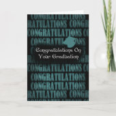 Abschluss Glückwunsch - Glückwünsche Karte (Vorderseite)