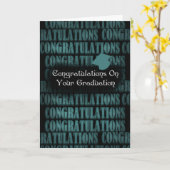 Abschluss Glückwunsch - Glückwünsche Karte (Gelbe Blume)