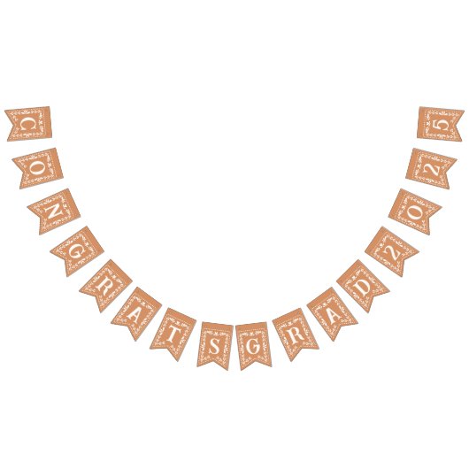 Abschluss Glückwunsch Grad 2025 Bannerdekor Wimpelkette (Alle)