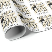 Abschluss Glückwunsch Grad Jahr Spezielle Farben Geschenkpapier (Rolleneckpunkt)