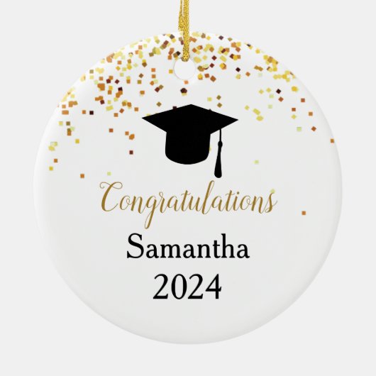 Abschluss, Glückwunsch Grad, Weihnachtsschmuck (Hinten)