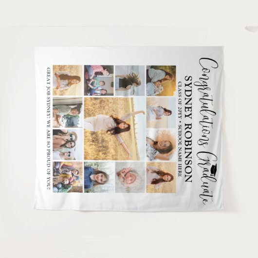 Abschluss-Glückwunsch Große Hintergrundbilder für  Wandteppich (Vorderseite (Horizontal))