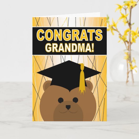 Abschluss Glückwunsch Großmutter Karte (Gelbe Blume)