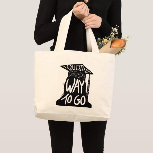 Abschluss Glückwunsch Jumbo Stoffbeutel (Vorderseite (Produkt))