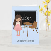 Abschluss-Glückwunsch-Karte vom Kindergarten Karte (Gelbe Blume)