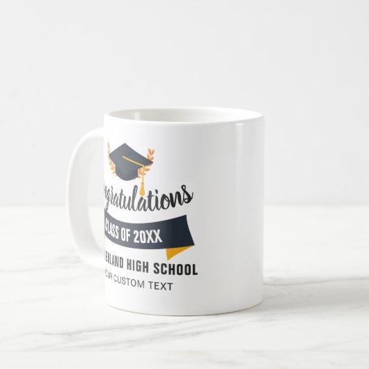 Abschluss Glückwunsch Klasse der 20XX Schule Custo Kaffeetasse (Vorderseite Links)