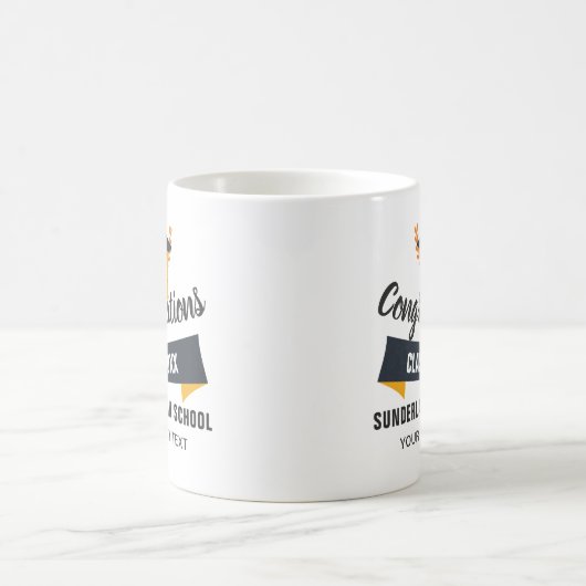 Abschluss Glückwunsch Klasse der 20XX Schule Custo Kaffeetasse (Mittel)