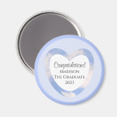 Abschluss Glückwunsch Light Blue Sky Magnet (Vorderseite/Rückseite)
