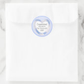 Abschluss Glückwunsch Light Blue Sky Runder Aufkleber (Tasche)