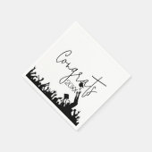 Abschluss-Glückwunsch mit Im Flugzeug Verschlusska Serviette (Ecke)