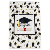 Abschluss Glückwunsch Mittlere Geschenktüte (Rückseite)