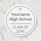 Abschluss Glückwunsch Modernes Minimalistisches Sc Geschenkanhänger (Vorderseite)