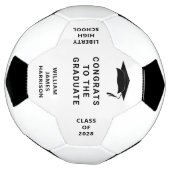 Abschluss Glückwunsch Personalisiert Fußball (Gedreht)