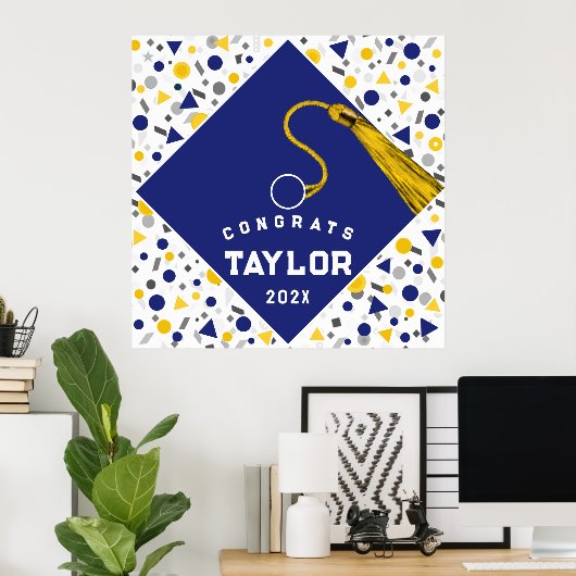 Abschluss Glückwunsch Poster (Heimbüro)