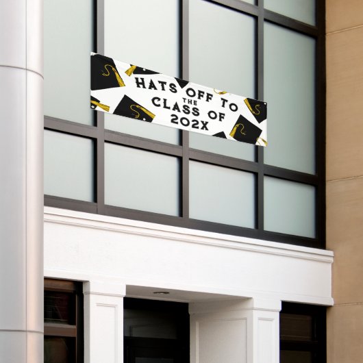 Abschluss Glückwunsch Senior Class Banner (Äußeres Gebäude)