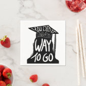 Abschluss Glückwunsch Serviette (Beispiel)