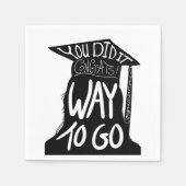 Abschluss Glückwunsch Serviette (Vorderseite)