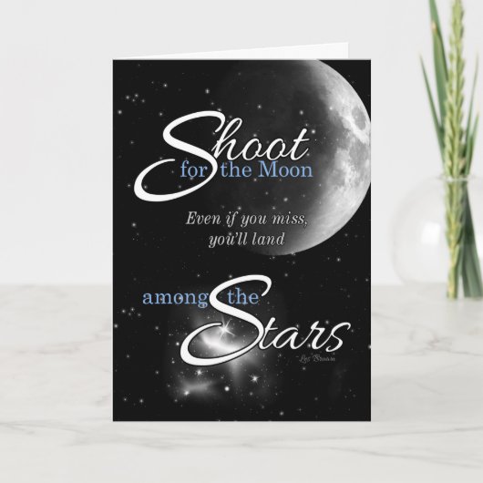Abschluss Glückwunsch Shoot für den Mond Karte (Vorderseite)