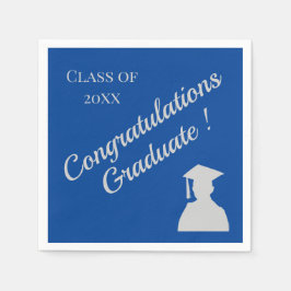 Abschluss Glückwunsch wählen Ihre Schulfarben aus Serviette