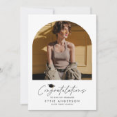 Abschluss Glückwünsche an einfaches modernes Foto Einladung (Vorderseite)