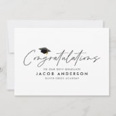 Abschluss Glückwünsche an einfaches modernes Foto Einladung (Vorderseite)