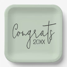 Abschluss-Glückwünsche auf dem Bildschirm grün