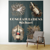 Abschluss Glückwünsche feiern Blasen Spaß Wandteppich (Beispiel)