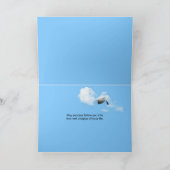 Abschluss Glückwünsche fliegen in den Himmel Karte (Innenseite)