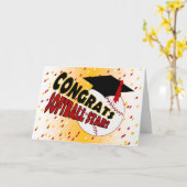 Abschluss-Glückwünsche für einen Softball-Stern Karte (Gelbe Blume)