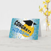 Abschluss-Glückwünsche für einen Wasser-Polo-Stern Karte (Gelbe Blume)