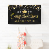 Abschluss Glückwünsche Gold Stars Farbe Banner (Insitu)