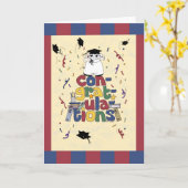 Abschluss - Glückwünsche Karte (Gelbe Blume)