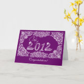 Abschluss-Glückwünsche Karte (Gelbe Blume)