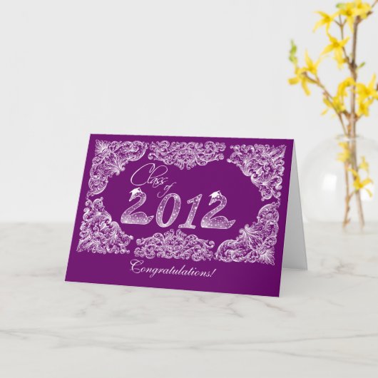 Abschluss-Glückwünsche Karte (Gelbe Blume)