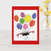 Abschluss-Glückwünsche Karte (Gelbe Blume)