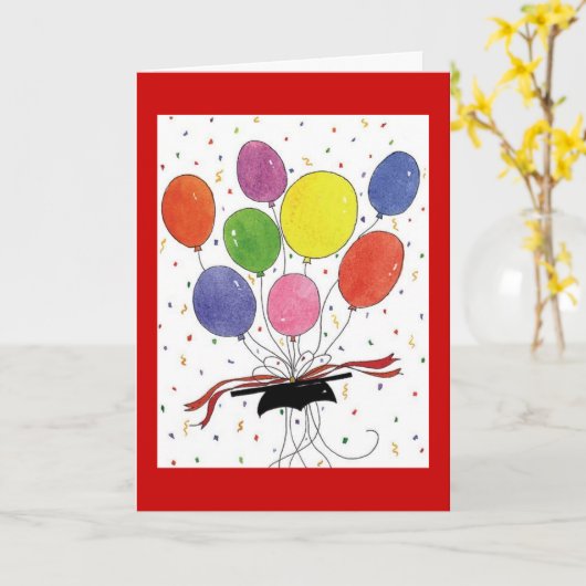 Abschluss-Glückwünsche Karte (Gelbe Blume)