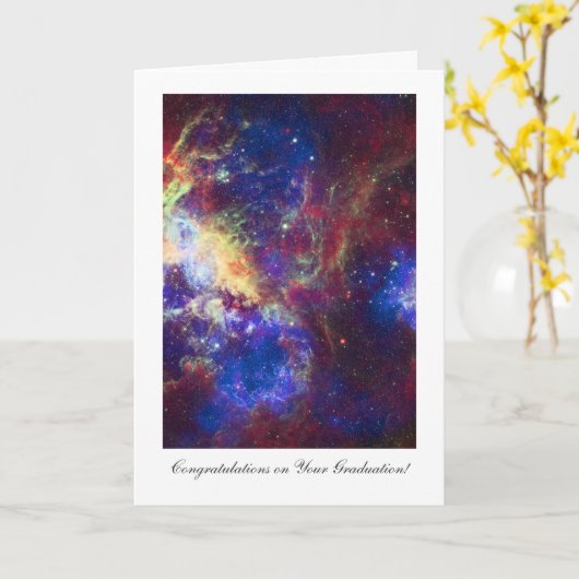 Abschluss-Glückwünsche, Karte (Gelbe Blume)