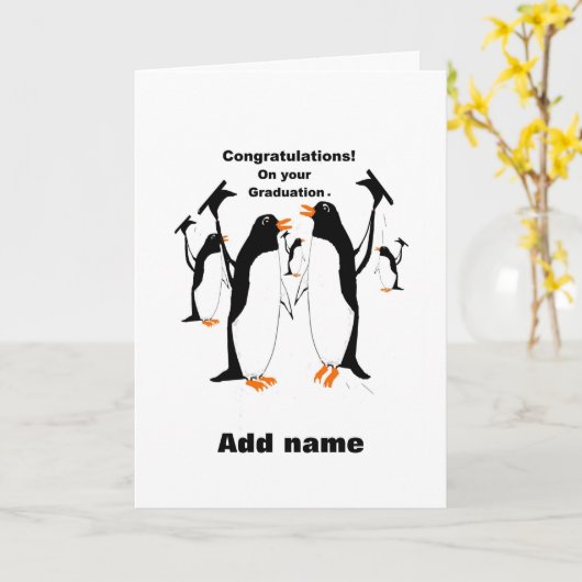 Abschluss-Glückwünsche Karte (Gelbe Blume)