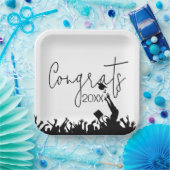 Abschluss Glückwünsche mit Hasen Pappteller (Party)