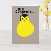 Abschluss-Glückwünsche zu einem intelligenten Karte (Gelbe Blume)