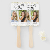 ABSCHLUSS GLÜCKWÜNSCHE ZU UNSEREN GRADEN 2 FOTOS FÄCHER (Vorne und Hinten)