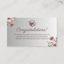 Abschluss Glückwunschkarte