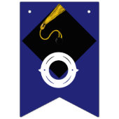 Abschluss Glückwunschs Blue Wimpelkette (Zweite Fahne)