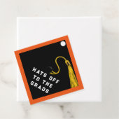 Abschluss Glückwunschs Orange Geschenkanhänger (Beispiel)