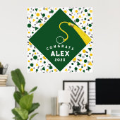 Abschluss Glückwunschs Poster (Heimbüro)